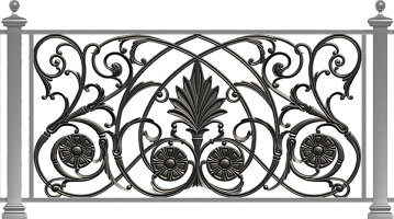 чугунное ограждение Модерн — Шахтинский завод Гидропривод