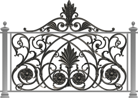чугунное ограждение Модерн 01 — Шахтинский завод Гидропривод